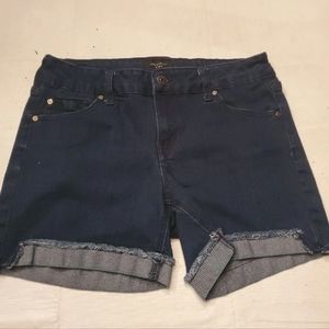 Celebrity pink jean shorts